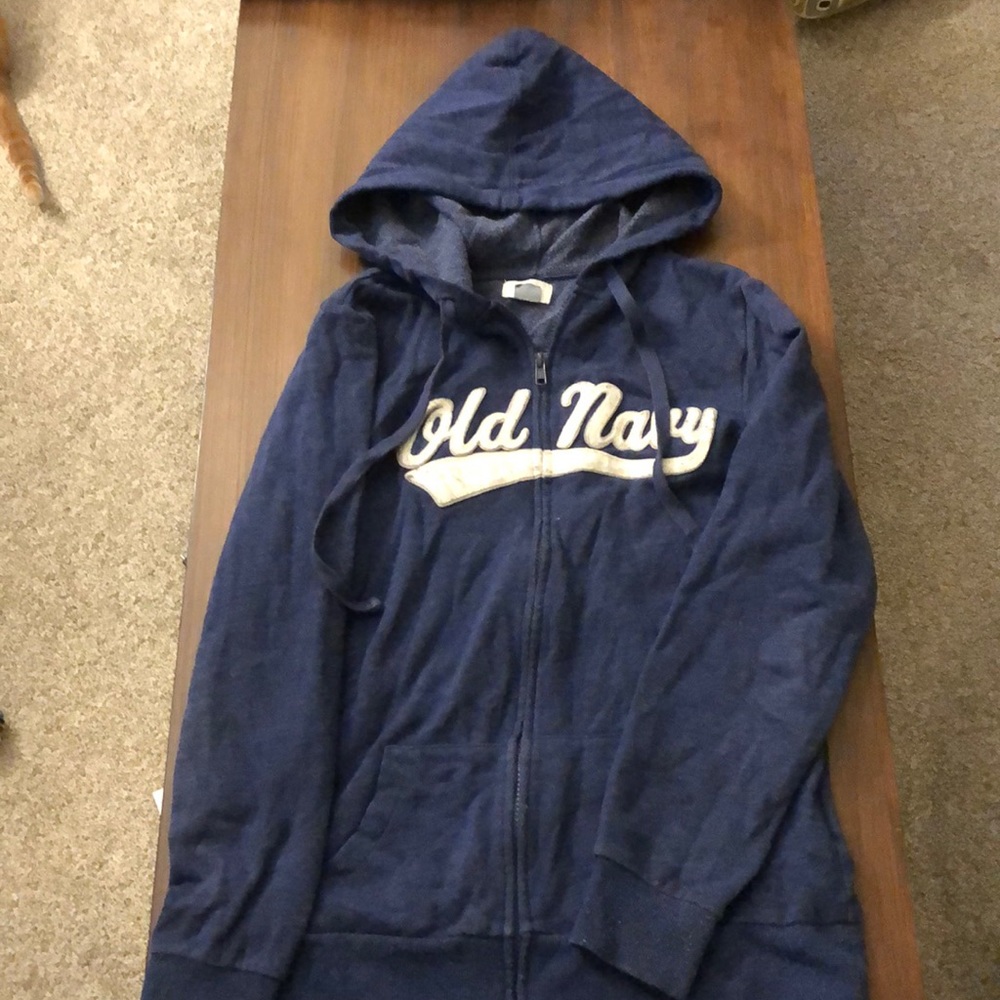 Blue hoodie